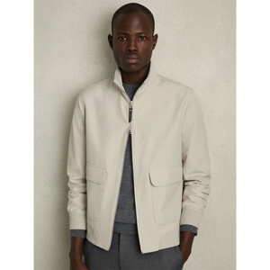 REISS RUFUS Zip Through Funnel Neck Jacket